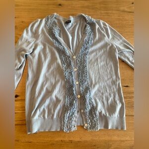 Talbots Blue Cardigan Sweater Women’s Medium Preloved‎